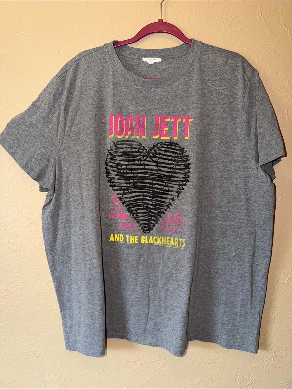 Maurice’s 2x Joan Jett And The Blackhearts Grey Graphic Tee